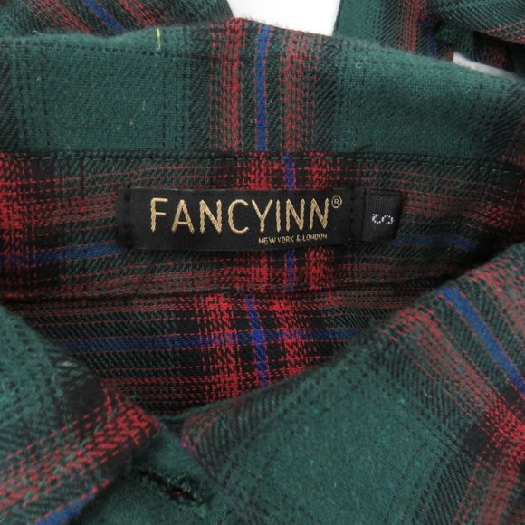 FANCYINN Women's Long Sleeve Plaid Pattern Casual Dress Small - Picture 5 of 5